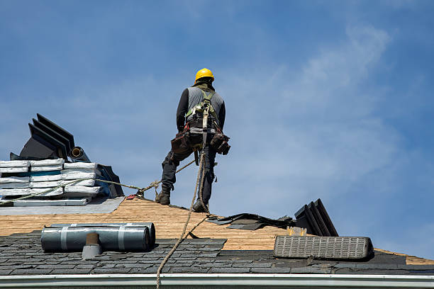 Professional Gutter Installation technician working in Gotha, FL
